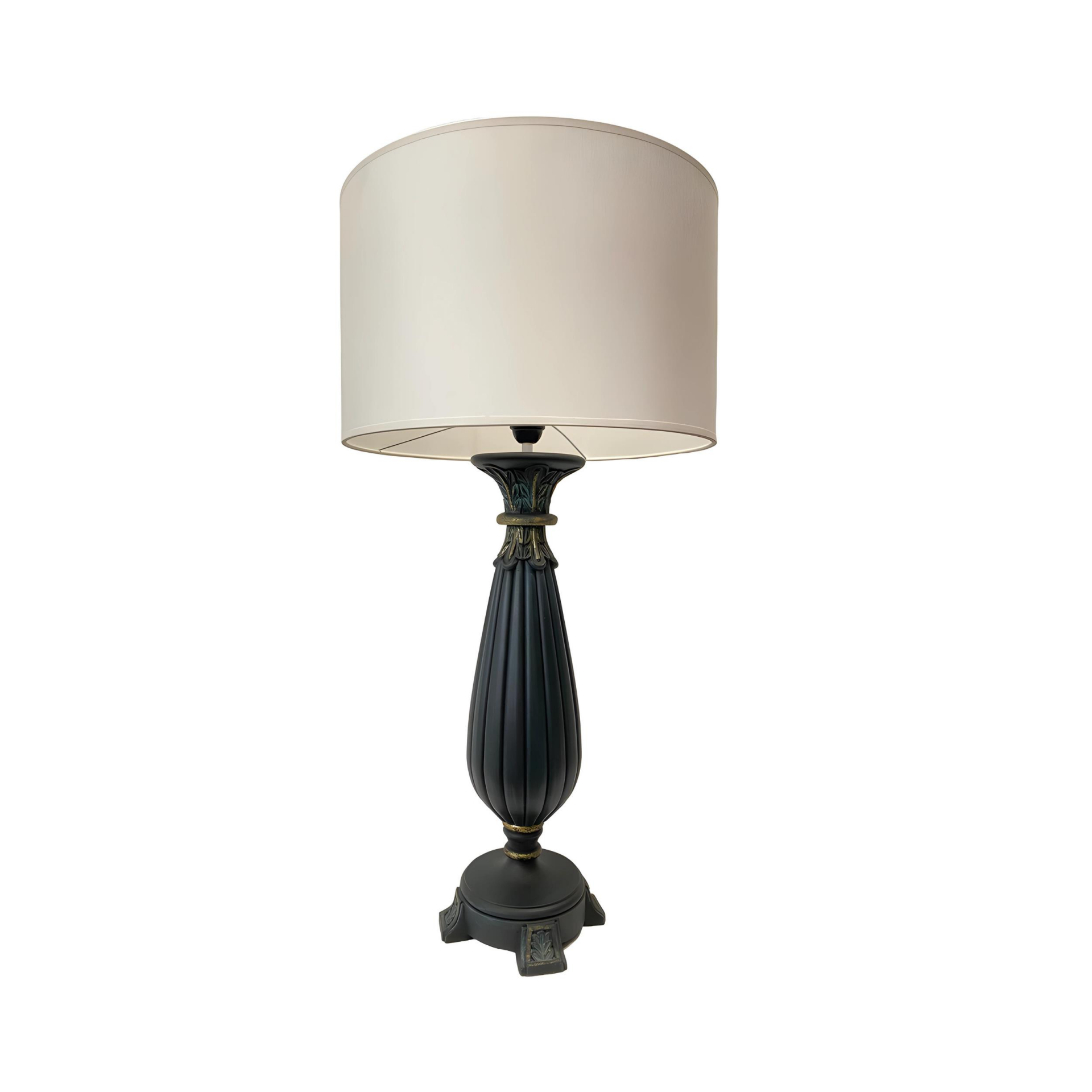 Carey Antrasit Polyester Abajur