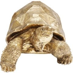 Turtle Gold Medium Dekoratif Obje 40cm
