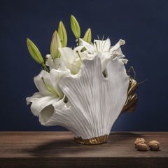 Ginkgo Elegance Porselen Vazo