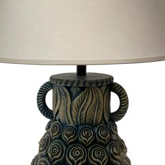 Rose Antrasit Gold Polyester Abajur