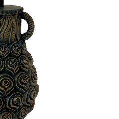 Rose Antrasit Gold Polyester Abajur