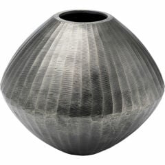 Sacramento Carving Silver Antique Dekoratif Vazo 30cm