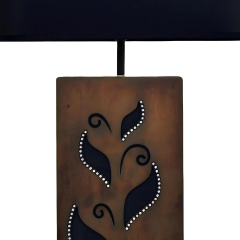 Alberta Kahverengi Ahşap Abajur