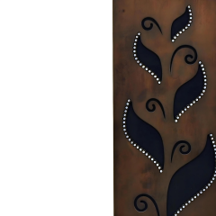 Alberta Kahverengi Ahşap Abajur