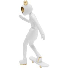 Skating Astronaut White Dekoratif Obje 33cm