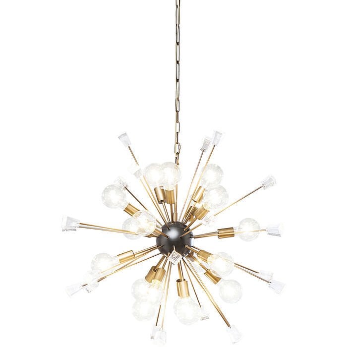 Pendant Lamp Crystal Bomb Brass Avize 93 cm