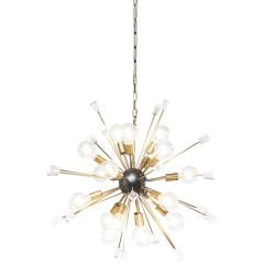 Pendant Lamp Crystal Bomb Brass Avize 93 cm
