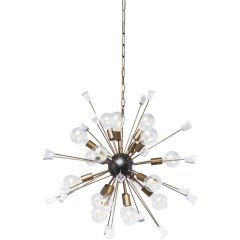Pendant Lamp Crystal Bomb Brass Avize 93 cm