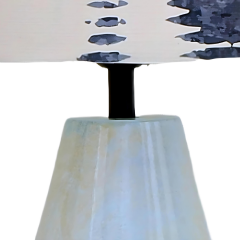 Alice Turkuaz Eskitme Polyester Abajur