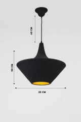 Modern Sarkıt Avize Siyah