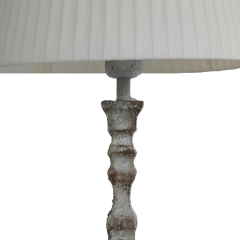 Neat Kahve Krem Polyester Abajur