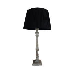 Neat Kahve Siyah Polyester Abajur