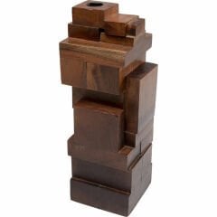 Tetris Mango Masif Ahşap Mumluk
