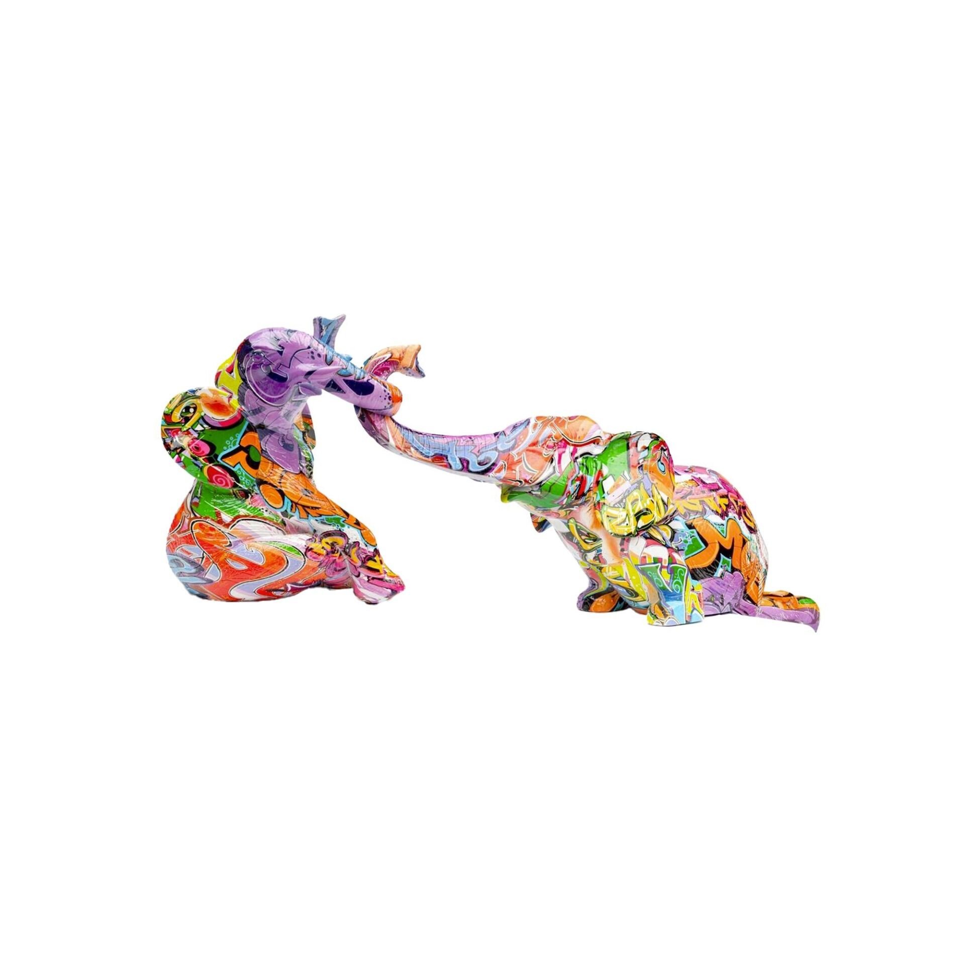 Deco Figurine Elefant Zirkus Graffit (2/Set)