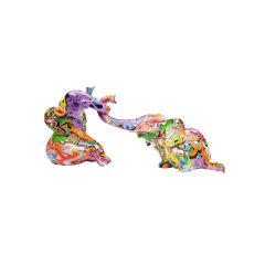 Deco Figurine Elefant Zirkus Graffit (2/Set)