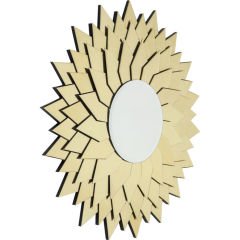 Mirror Sunflower Round Ayna 120 cm