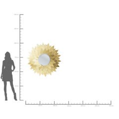 Mirror Sunflower Round Ayna 120 cm