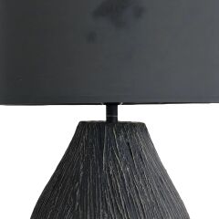 Grant Antrasit Polyester Abajur