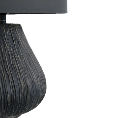 Grant Antrasit Polyester Abajur