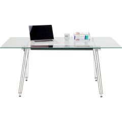 Officia Cam Çalışma Masası 160x80 cm
