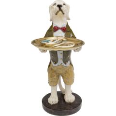 Deco Figurine Gentleman Dog Tray 43cm