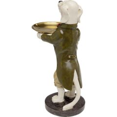Deco Figurine Gentleman Dog Tray 43cm