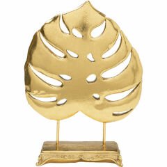 Monstera Leaf Gold Dekoratif Obje 36 cm