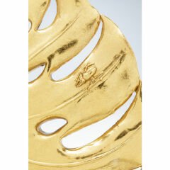 Monstera Leaf Gold Dekoratif Obje 36 cm