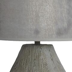 Grant Gri Polyester Abajur