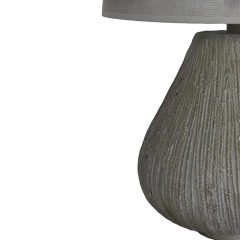 Grant Gri Polyester Abajur