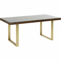 Conley Brass Masif Ahşap Yemek Masası 76x160 cm