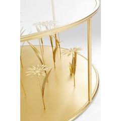 Flower Meadow Gold Çelik Orta Sehpa