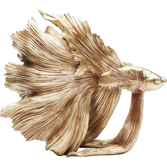 Betta Fish Gold Küçük Dekoratif Obje