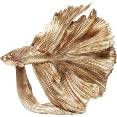 Betta Fish Gold Küçük Dekoratif Obje