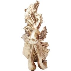 Betta Fish Gold Küçük Dekoratif Obje