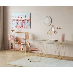Polar Temperli Camlı Çalışma Masası
