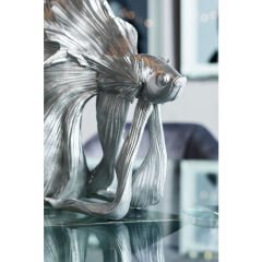 Betta Fish Silver Küçük Dekoratif Obje