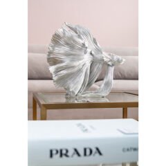 Betta Fish Silver Küçük Dekoratif Obje