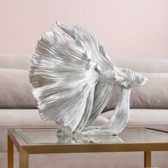 Betta Fish Silver Küçük Dekoratif Obje
