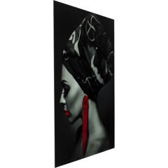 Lady Red Earring Cam Resim 80x120cm