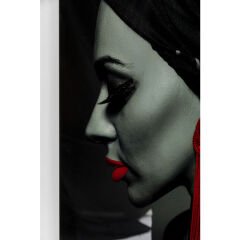 Lady Red Earring Cam Resim 80x120cm
