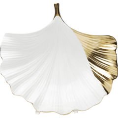 Ginkgo Elegance Dekoratif Porselen Kase
