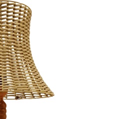 Kasey Kahverengi Ahşap Abajur