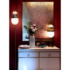 Ginkgo Elegance Dekoratif Porselen Kase