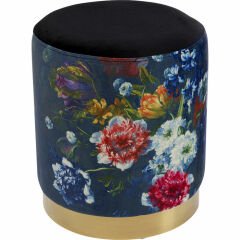 Cherry Flower Siyah Tabure