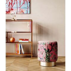 Cherry Peacock Pirinç Tabure