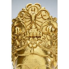 Goddess Head Gold Dekoratif Obje