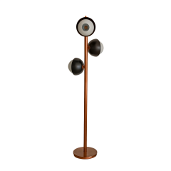 Ricard Bronz 3 Başlıklı Metal Lambader