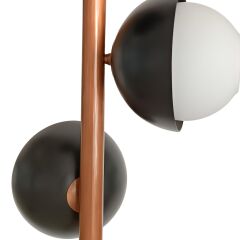Ricard Bronz 3 Başlıklı Metal Lambader