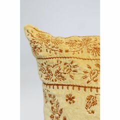 India Yazı Pamuk Kırlent 60x35 cm